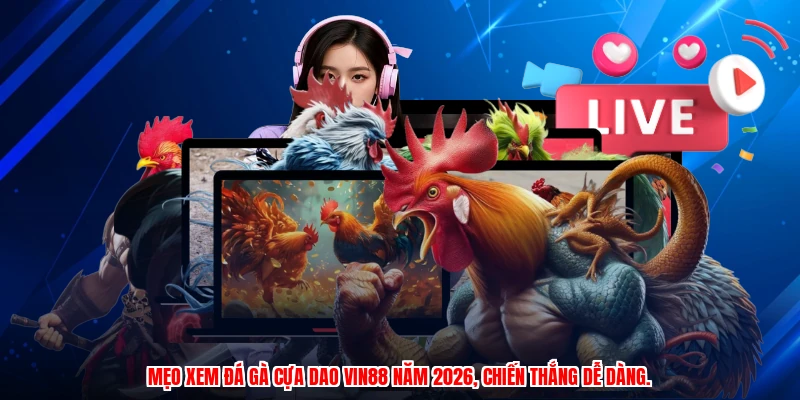 Mẹo xem đá gà cựa dao VIN88 năm 2026, chiến thắng dễ dàng.